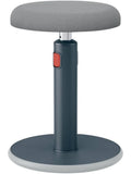 Taburete Activo para Oficina con Base Estable Altura Regulable y Uso Sentado o Elevado Gris