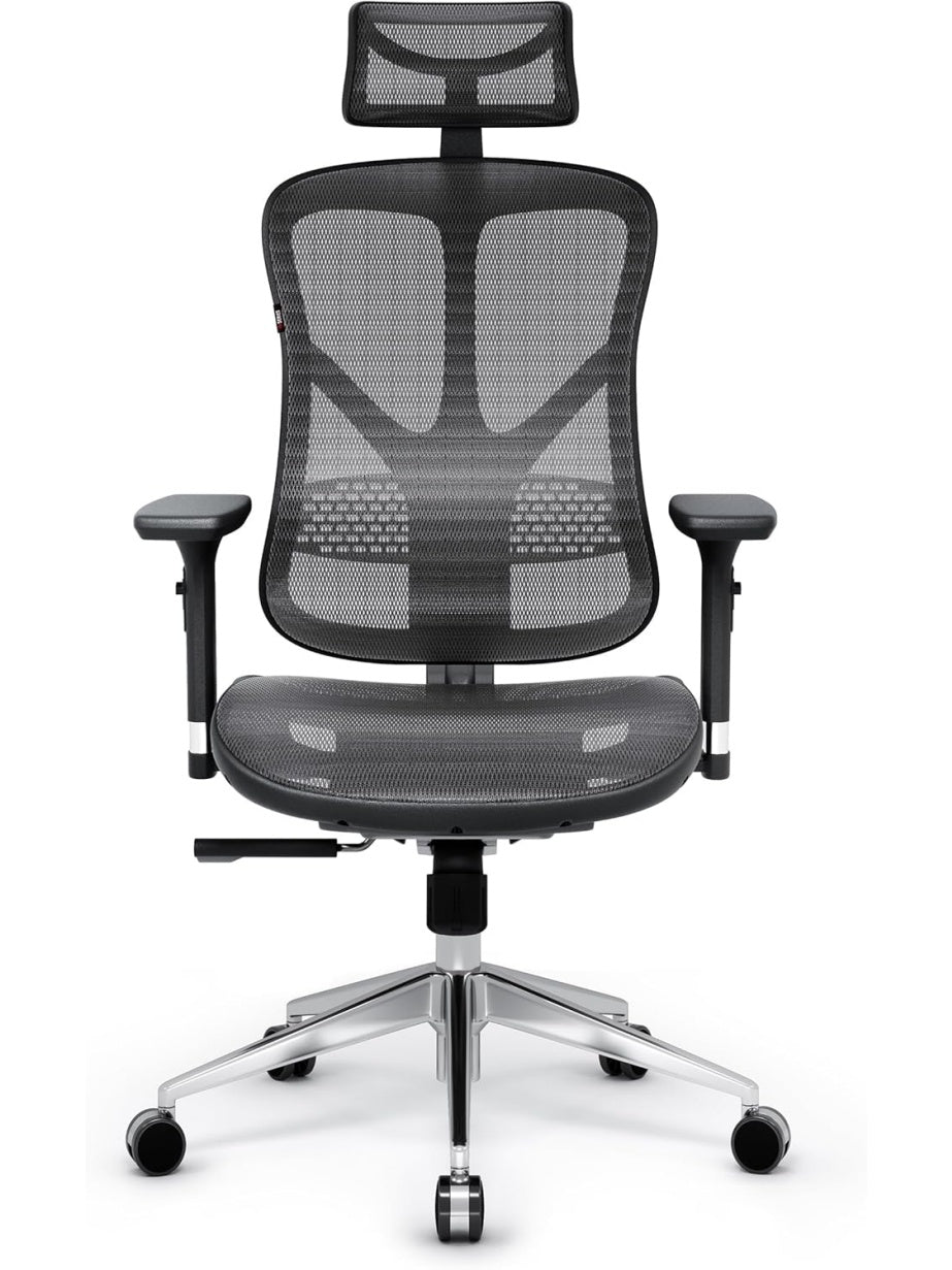 Silla Ergonomica Gaming con Soporte Lumbar Integrado Brazos 3D y Reposacabezas Ajustable