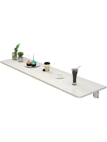 Escritorio Plegable de Pared con Tablero Abatible para Ahorrar Espacio en Oficina, Cocina o Garaje
