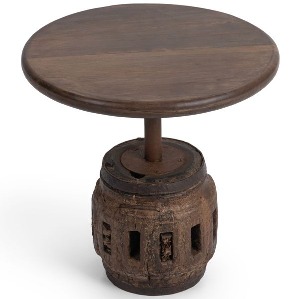 Mueble recibidor madera flotante, madera carbonizada