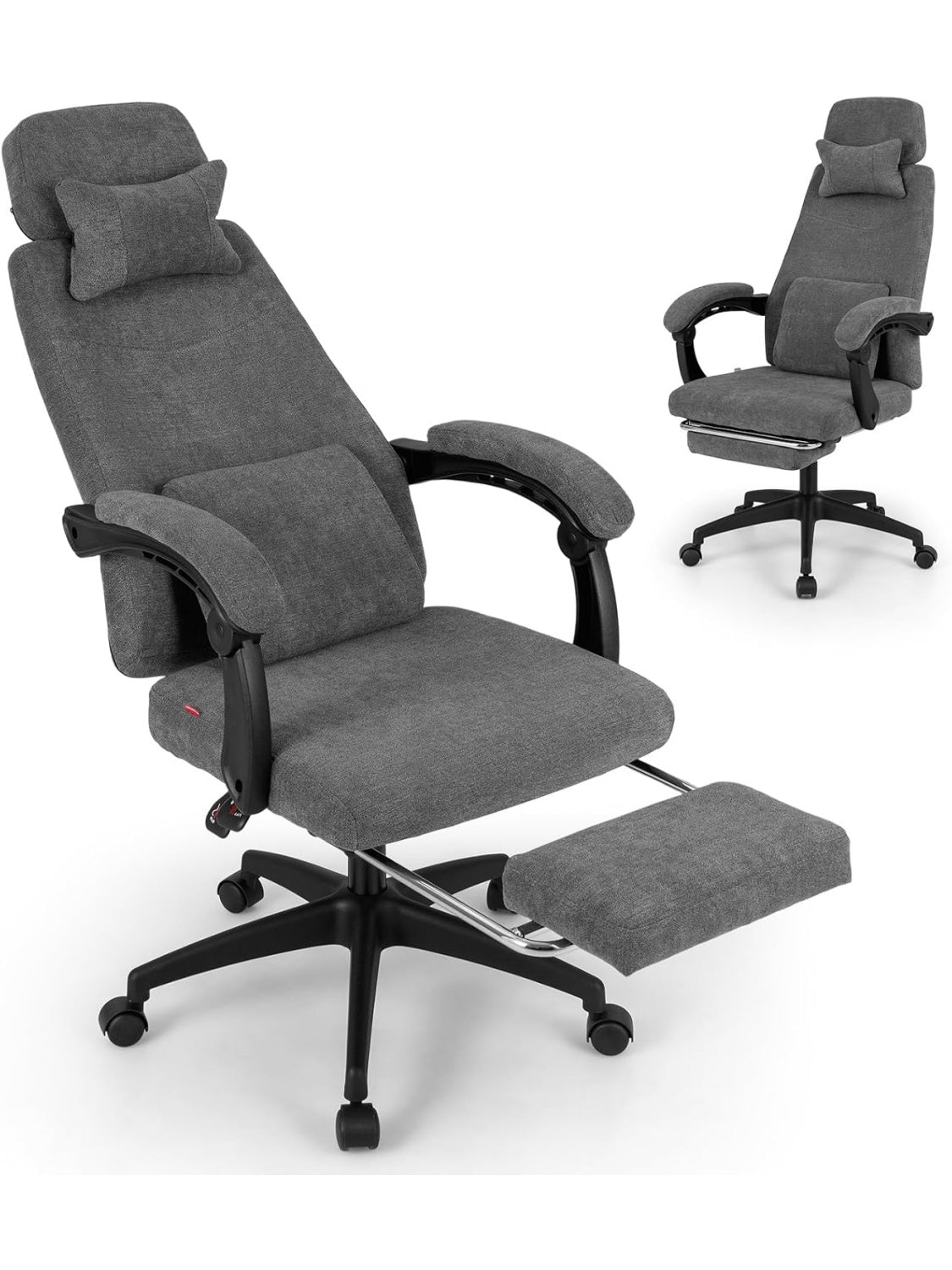 Sillon Ejecutivo Reclinable con Apoyapies Retractil Sistema Basculante y Diseno Ergonomico